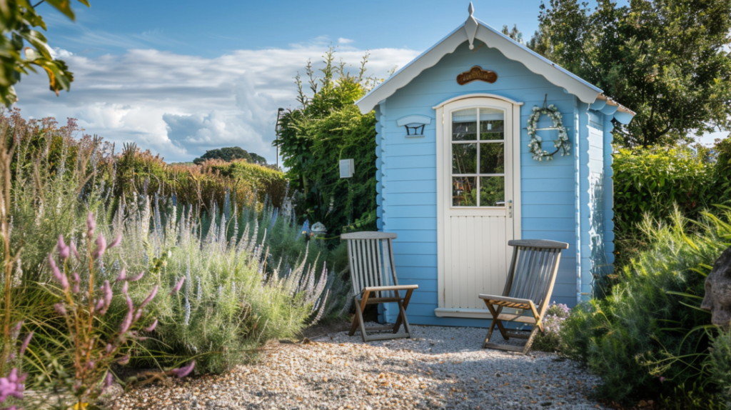 beach style garden shed