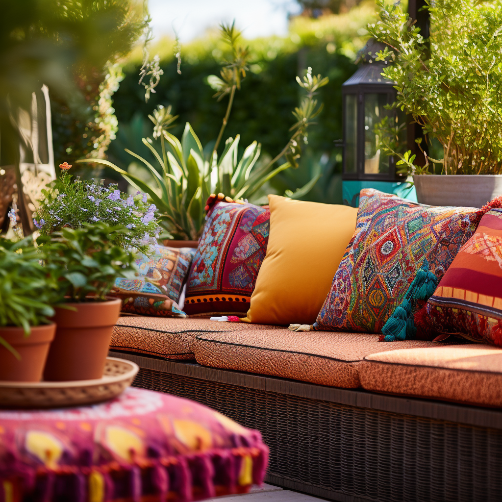 Moroccan-Style Garden cushions