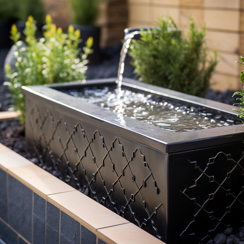 Moroccan-Style Garden water features