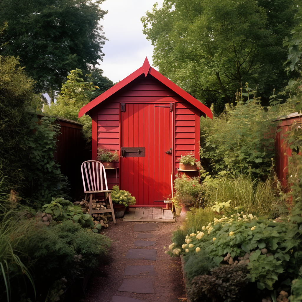 red shed paint colour