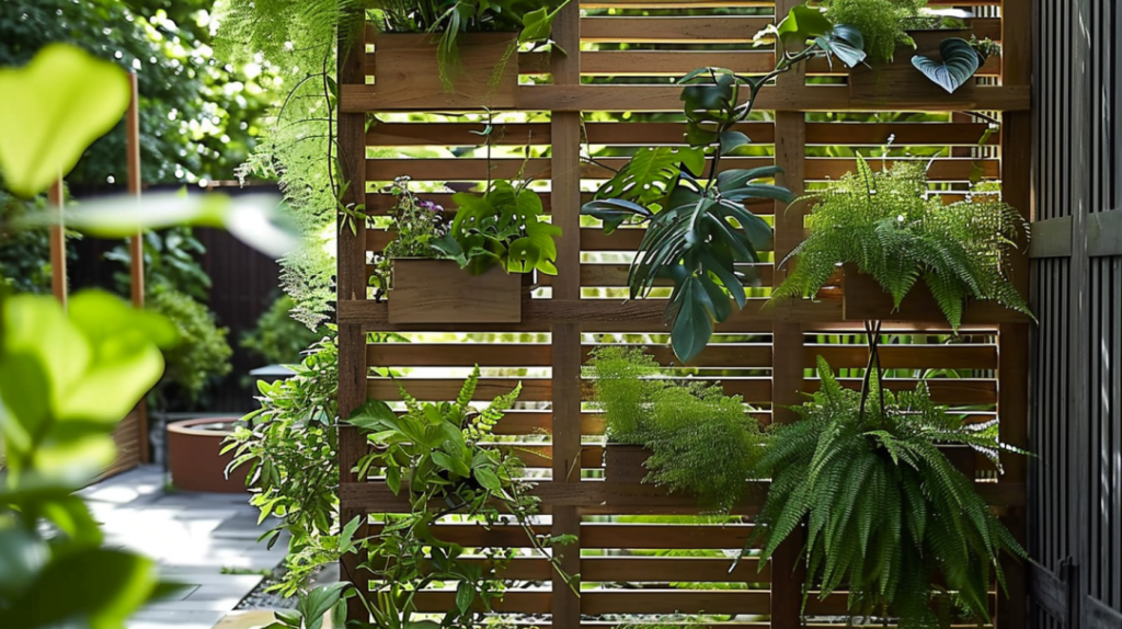 bali style garden - privacy screen