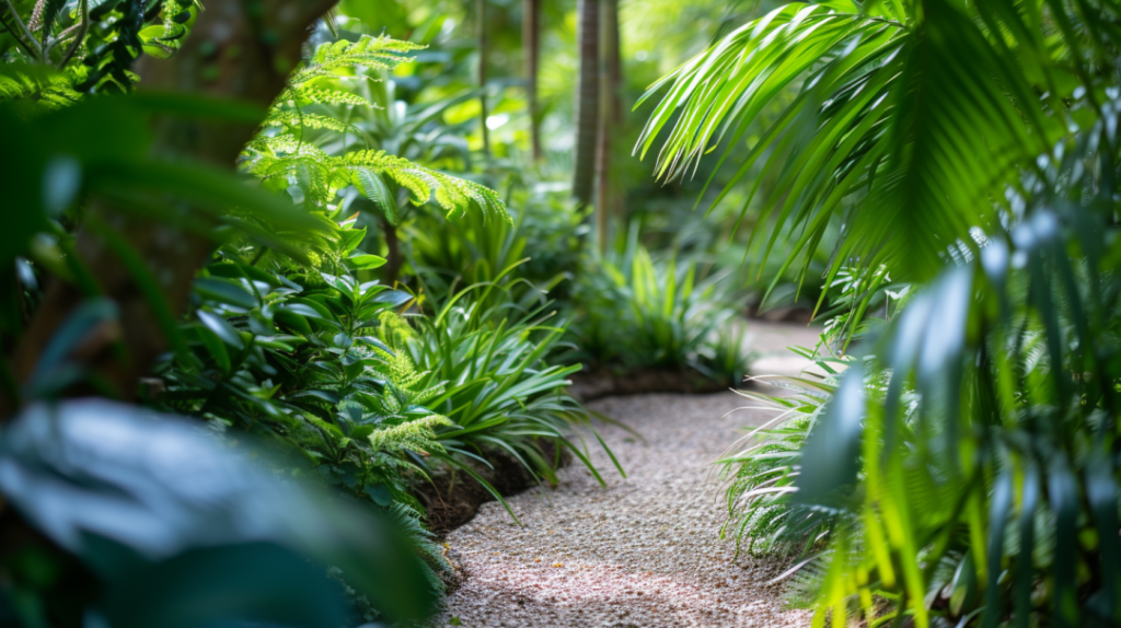 tropical garden ideas paths