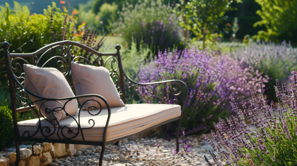 Italian style garden - seating